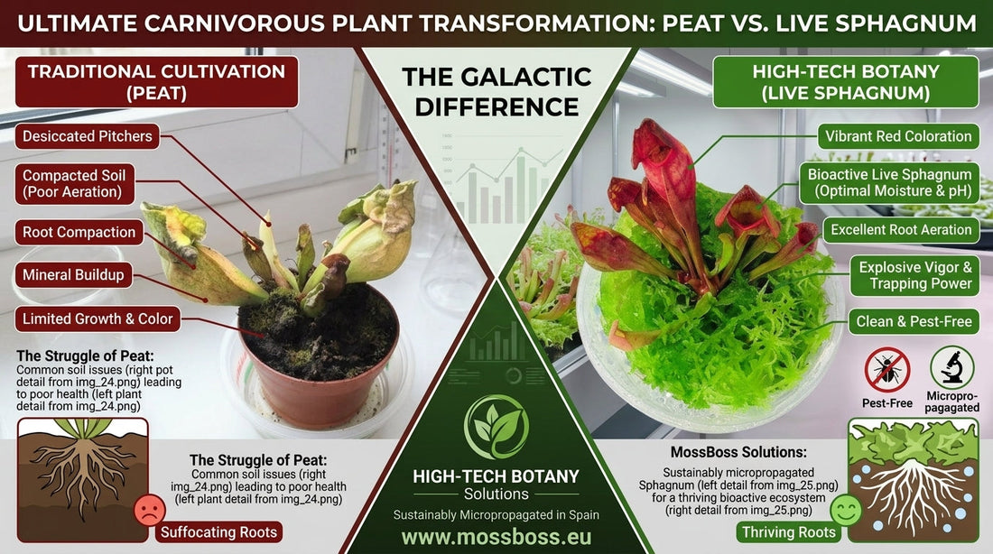 Carnivorous Plants sarracenia purpurea crowing with Fresh natural Live Sphagnum Peat bog Moss Sustainable Micropropagated Clean and Pest Free,best bio substrate Terrarium.