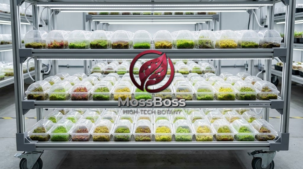 Grow Fresh natural Live Sphagnum bog Moss Red Yellow Green Multicolor Sustainable Micropropagated Clean and Pest Free Moss for Terrariums 