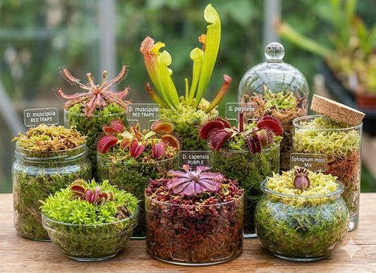 Live Sphagnum Moss in a professional Terrarium by MossBoss 