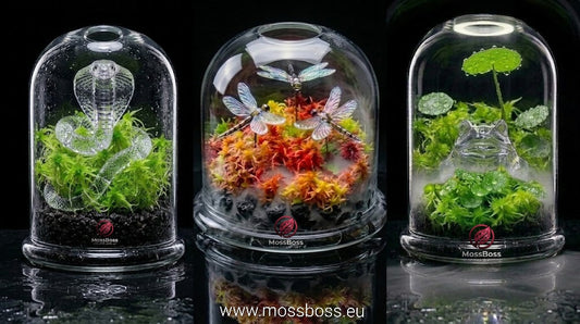 Moss Terrarium Mossarium setup step by step growing Fresh natural Live Sphagnum Peat bog Moss Red,Green, Clean and Pest Free Sustainable Micropropagated bio substrate Terrarium MossBoss.