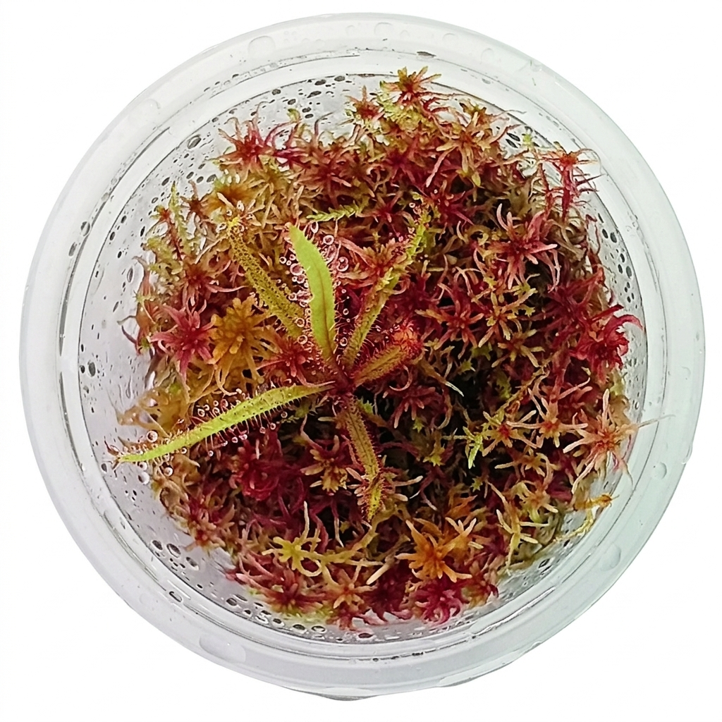 Carnivorous Plants drosera Adelae Live Red Sphagnum Moss MossBoss Bogarium Cápsules bog mini Terrarium Vivarium Mossarium Paludarium 