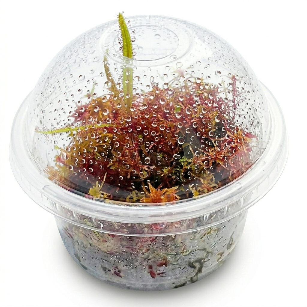Bog Terrarium Vivarium Carnivorous Plants Bogarium Capsules drosera Adelae Live Red Sphagnum Moss MossBoss 